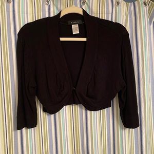 Black shall (L) elbow length sleeve